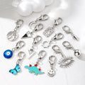 Mini Silver Lobster Clasp Charms Mixed Motifs 13 Styles view 1