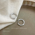 Silver Mini Huggie Hoop Assortment CZ Knot Bamboo Mix view 9