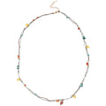 Colorful Beaded Double Cord Necklace with Tiny Accents view 5