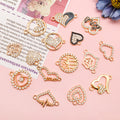 Gold-Tone Heart and Alphabet Letter Metal Charms with 16 Listed Options view 2