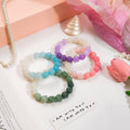 Glossy Barrel Bead Bracelets Solid and Cat Paw Multicolor view 3