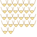 Initial Heart Pendant Necklace Letter Gold Steel A-Z view 5