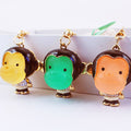 Colored Face Monkey Keychain With Clear Stone Collar and Clasp view 9