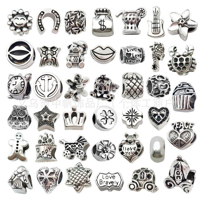 Metallic Heart and Crown Metal Beads with 39 Listed Options
