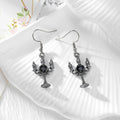 Gothic Bat, Butterfly, Cross and Candelabra Drop Earrings in Eight Designs view 5