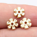8.6x8.6x1.8mm 0.41g Multicolor Zinc Alloy Flower Spacer Beads for Bracelet Necklace DIY Jewelry Making