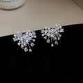Crystal Branch Ear Clips in Three Metallic Colorways view 7