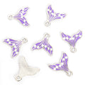 Enamel Whale Tail Charms in Six Colors and Two Metal Tones view 9
