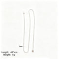 Two Millimeter Gold And Steel Tone Tennis Chain Necklaces And Bracelets view 8