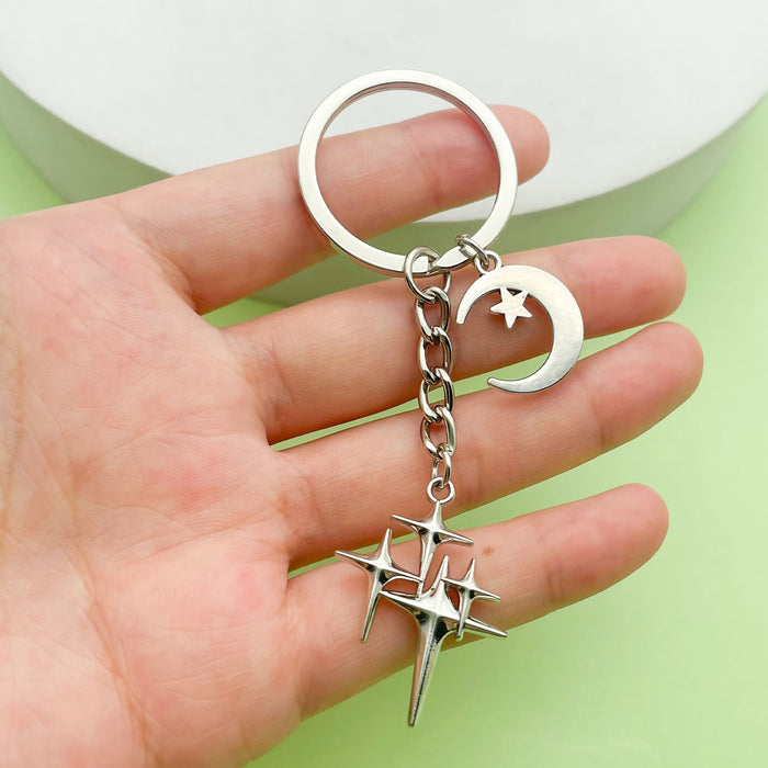 Celestial Charm Keychains in 15 Pictured Variations for Bags and Keys