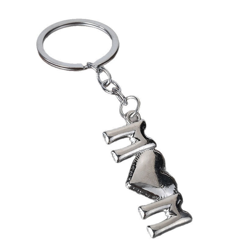 MOM DAD Letter Zinc Alloy Gift Keychain Pendant