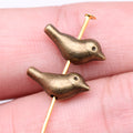 15x6x5mm 1.3g Zinc Alloy Bird Loose Metal Beads for DIY Bracelet Necklace Jewelry Making