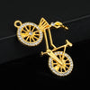 Gold White Rhinestone