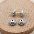 Conical Ring Spacer Beads in Two Antique Finishes for Jewelry Making view 2
