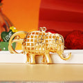 Mixed Jeweled Elephant Keychains in Several Constructions with Two Wrist Loops view 3