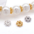 Metal Gear Shaped Spacer Beads in Three Sizes and Three Finishes view 3