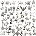 Antique Silver Insect Metal Charms for Jewelry and Craft Projects view 1