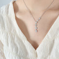 Five Star Y Drop Pendant Necklace Gold Or Steel Finish view 7