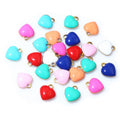 Colorful Enamel Mini Heart Charms in Nine Color Options view 12