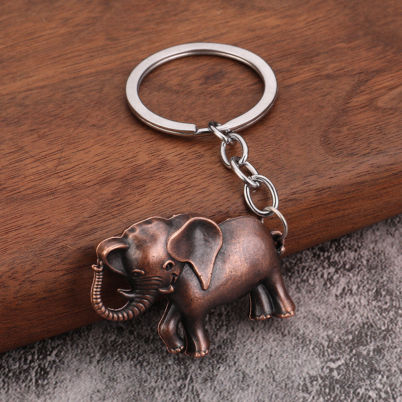 Vintage Animal Metal Keychain, Backpack Pendant and Gift Key Ring Charm