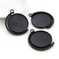 Rotating Round Round Pendant Bezel Blank for Cabochon Craft view 7