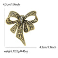 Openwork Ribbon Bow Brooch An Openwork Ribbon Bow Crystal Accent Pin view 6
