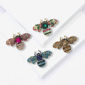 Jeweled Bee Brooch for Jackets Scarves and Coats and Lapels view 2