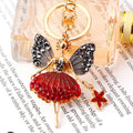 Jeweled Star Angel Keychains in Three Colors plus Random Color Option view 3
