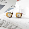 Colorful School Supplies Wood Stud Earrings in Nine Designs view 8
