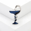 Enamel Snake Goblet Brooch in Four Colors Decorative Lapel Accessory view 7