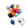 Colorful Spherical Magnetic Clasps With Heart Shaped Loops view 3