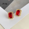 Red Rectangle Studs