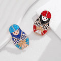 Nesting Doll Enamel Two Designs Metal Brooch Pin for Jackets and Lapels view 5