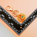 Rotating Fortune Gourd Keychains with Cord and Loose Braided Loops view 3