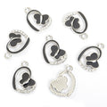 Enamel Heart Butterfly Jewelry Components For DIY Earrings And Bracelets Charms view 11
