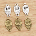 Small Owl Charms Metal Components In 2 Styles For Jewelry Making view 4