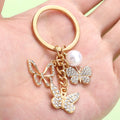 Butterfly Charm Keychains Featuring Butterfly Across 34 Pictured Variations view 3