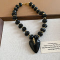 Acrylic Heart Bead Necklace Bracelet Earring 8 Styles view 9