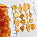 Yellow Leaf Glossy Charms with 11 Listed Options for DIY Jewelry Making view 2