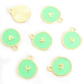 Round Enamel Heart Charms in Gold and Silver Tones, Seven Colors view 12
