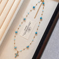 Cross Pendant Beaded Necklaces in Gold and Silver Tones view 4