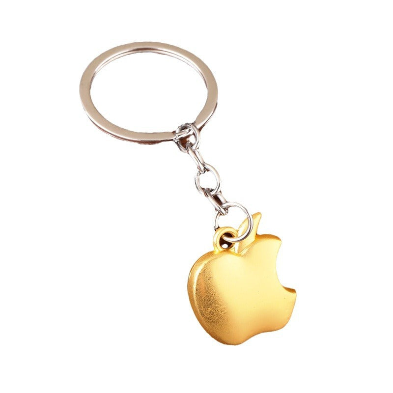 Apple Shaped Zinc Alloy Metal Keychain Business Gift Accessory