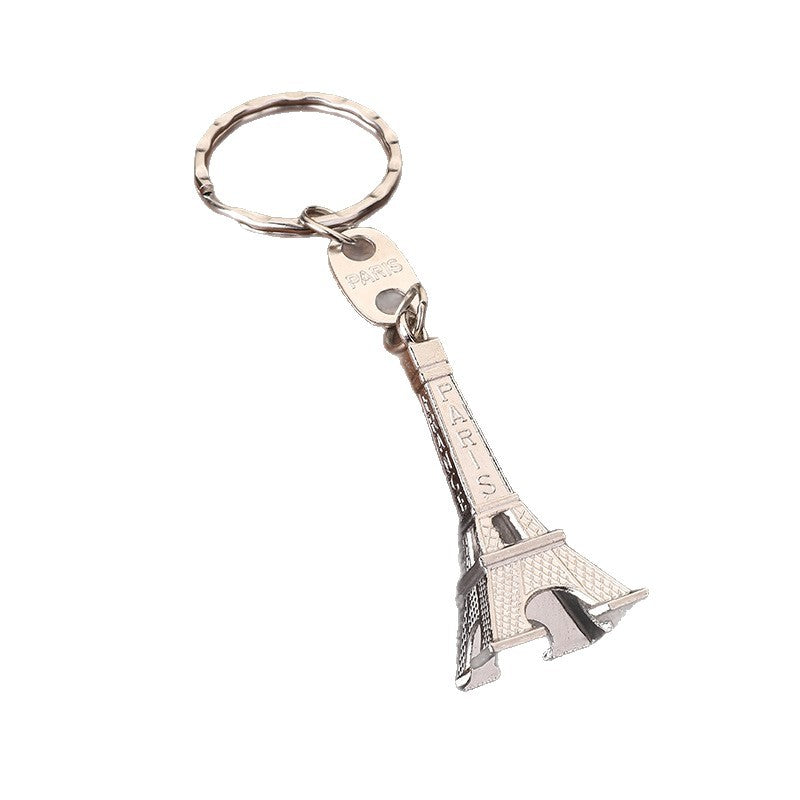 Paris Eiffel Tower Alloy Souvenir Keychain for Gifts and Home Decor