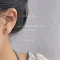 Mini Smooth Heart Stud Earrings Gold Silver Options view 2