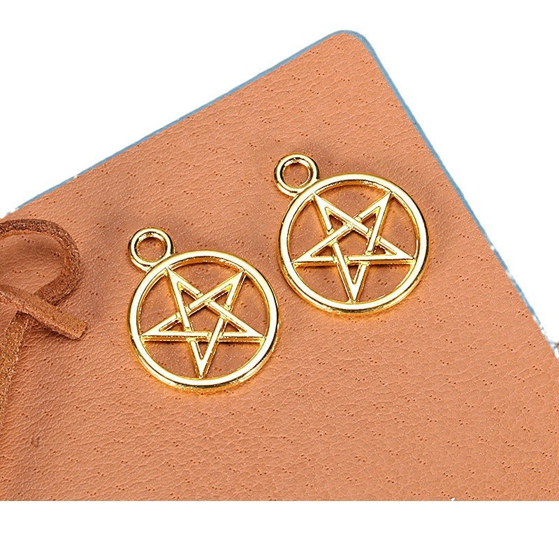20mm Vintage Alloy Star Charm Pendant