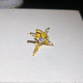 Dainty Crystal Cross Ear Clips in Gold and Silver Tone Finishes view 6