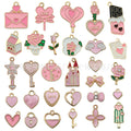 Pink Heart Metal Charms with 39 Listed Options for DIY Jewelry Making view 6