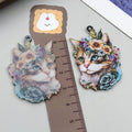 Printed Acrylic Cartoon Pet Butterfly Elephant Double Sided Charm Pendant for Bracelet Necklace DIY