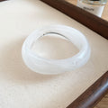 Irregular Marbled Acrylic Resin Bangle Bracelets 7 Colors view 7