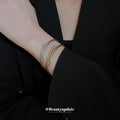 Twisted Cable Open Cuff Bracelet In Silver Tone Or Gold Tone view 2